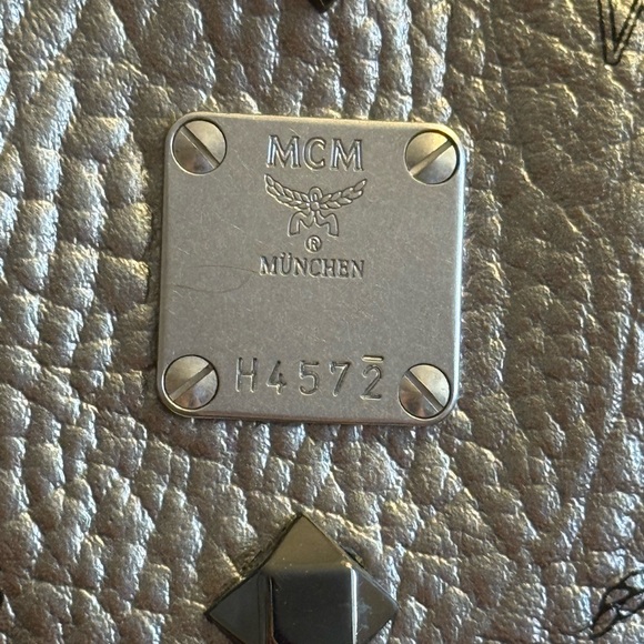 MCM Metallic Studded leather Backpack - Picture 6 of 16